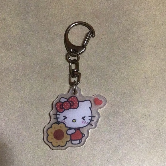 New Hello Kitty 4 Lot keychains pink - Picture 3 of 5